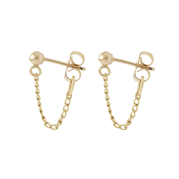 Mini Chain Hoops - Phyllis + Rosie
 - 1