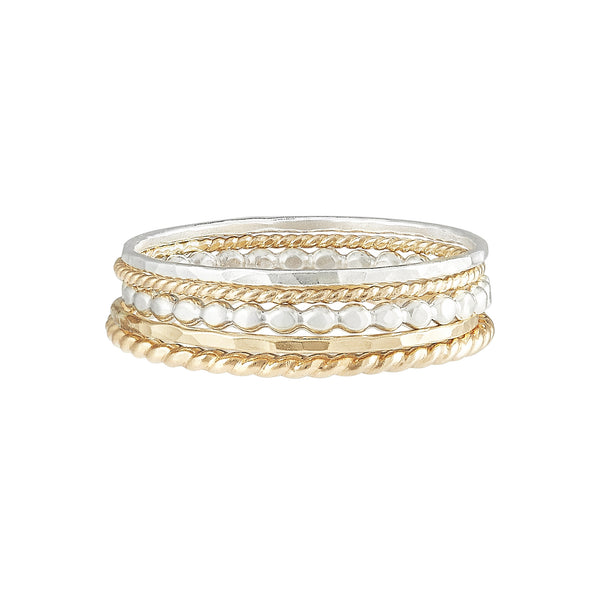 Mixed Ring Stack - Phyllis + Rosie

