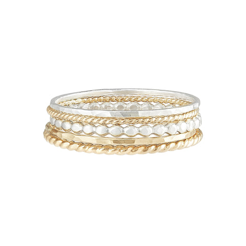 Mixed Ring Stack - Phyllis + Rosie
